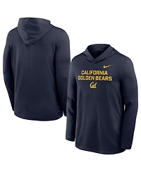 Nike Men's Navy Cal Bears 2025 Sideline Dri-fit Long Sleeve Hoodie T-Shirt