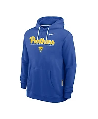 Nike Men's Royal Pitt Panthers 2025 Sideline Performance Pullover Hoodie