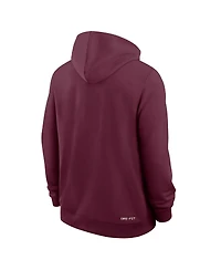 Nike Men's Maroon Virginia Tech Hokies 2025 Sideline Performance Full-Zip Hoodie