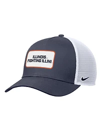 Nike Men's Navy Illinois Fighting Illini 2025 On-Field Rise Trucker Adjustable Hat