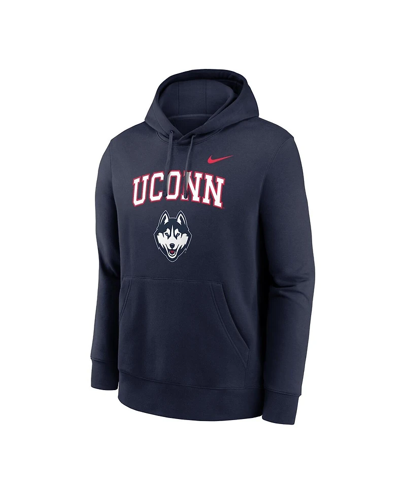 Nike Men's Navy UConn Huskies Club Pullover Hoodie