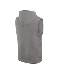 Nike Men's Heather Gray Syracuse Orange Sleeveless Pullover Hoodie
