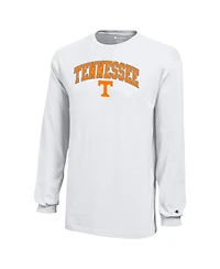 Champion Big Boys and Girls White Tennessee Volunteers Arch Over Logo Long Sleeve T-Shirt