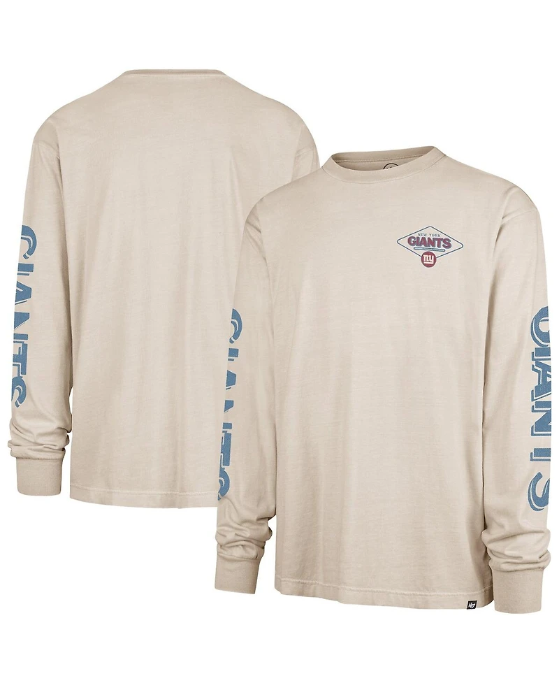 '47 Brand Men's Cream New York Giants Cairn Ravine Foundation Long Sleeve T-Shirt