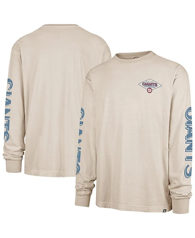 '47 Brand Men's Cream New York Giants Cairn Ravine Foundation Long Sleeve T-Shirt
