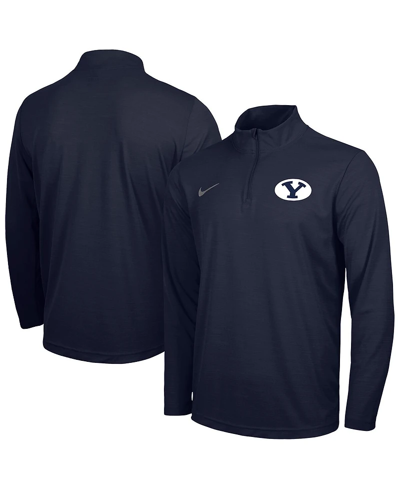 Nike Men's Navy Byu Cougars Intensity Performance Quarter-Zip Pullover Sweatshirt
