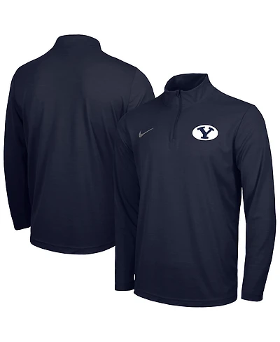 Nike Men's Navy Byu Cougars Intensity Performance Quarter-Zip Pullover Sweatshirt