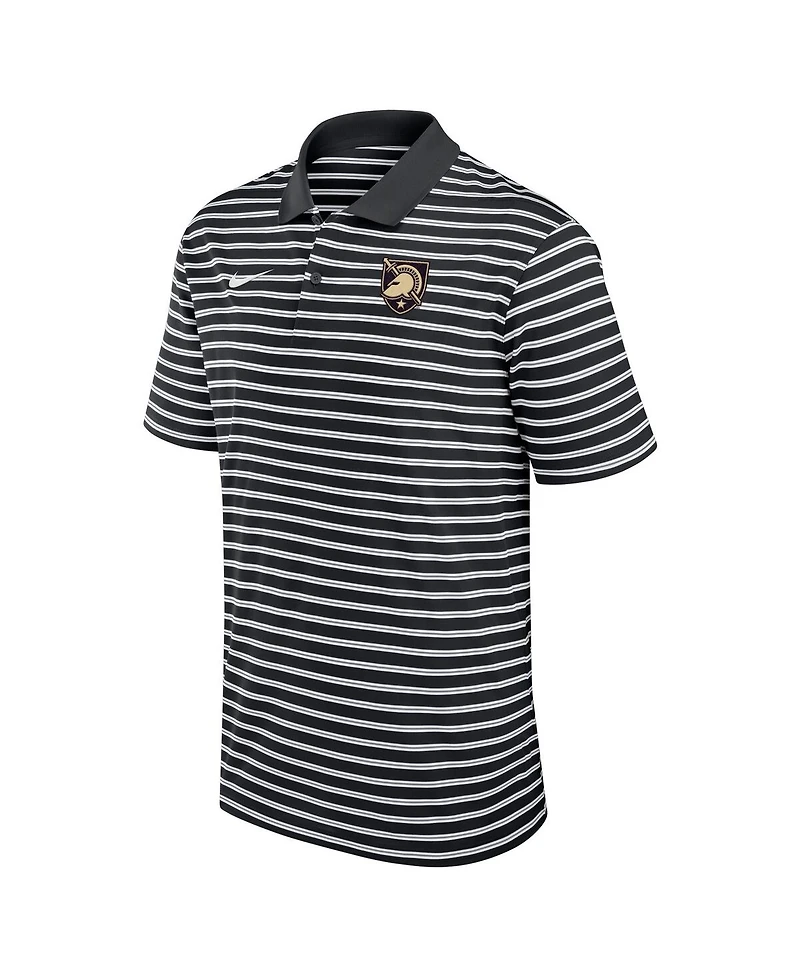Nike Men's Black Army Knights Victory Stripe Performance Polo Shirt