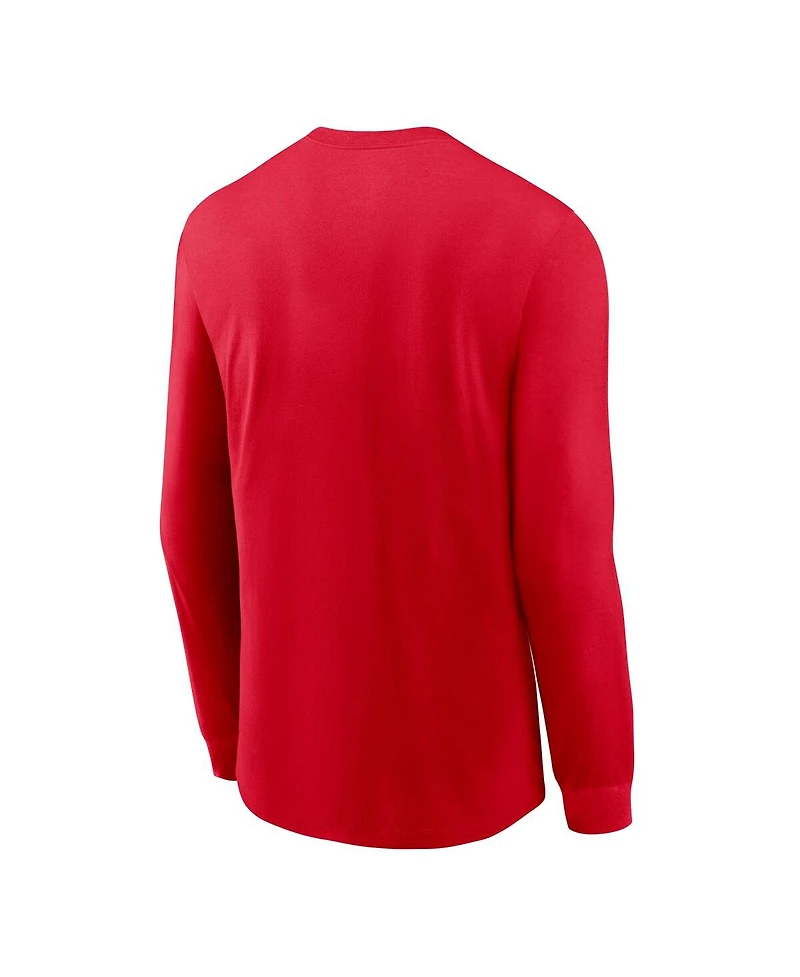 Nike Men's Scarlet Rutgers Knights Legend Dri-fit Long Sleeve T-Shirt