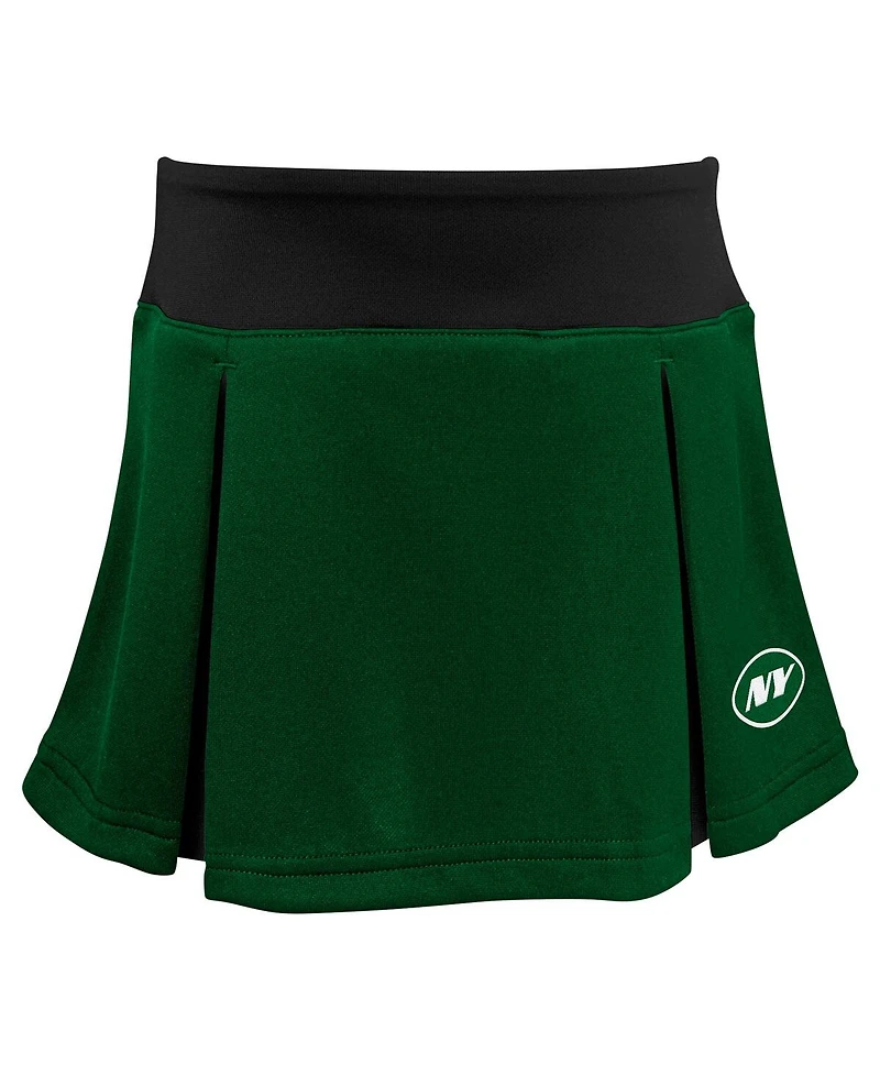 Outerstuff Big Girls 2-Piece Green New York Jets Spirit Cheerleader Dress Set