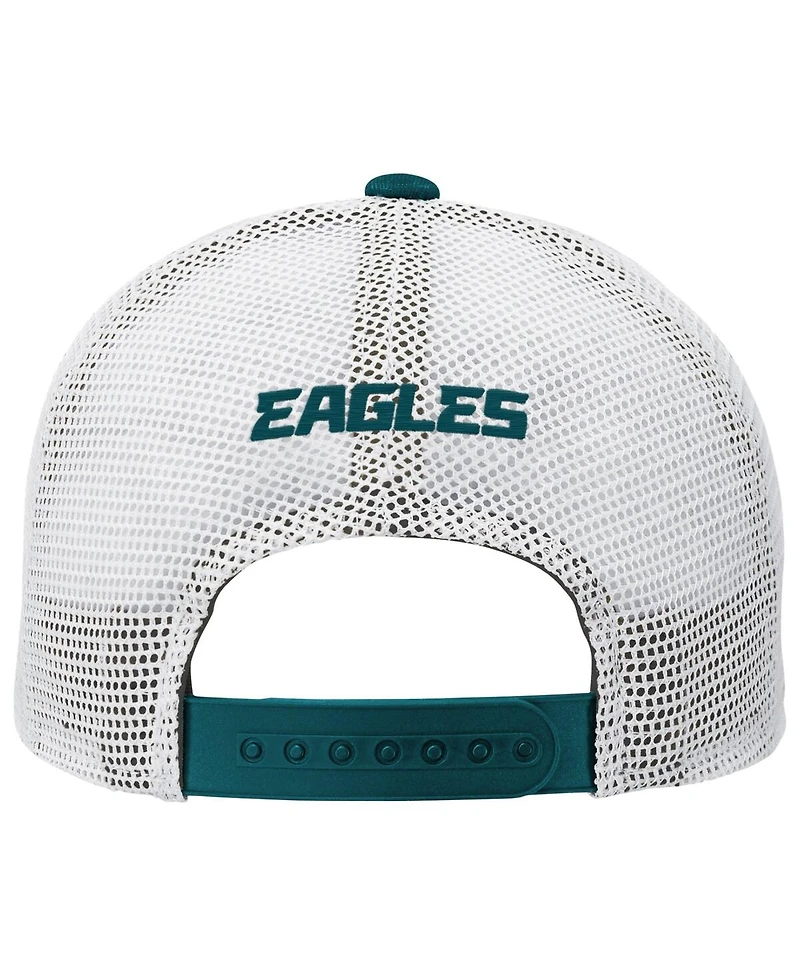 Outerstuff Big Boys and Girls Midnight Green Philadelphia Eagles Core Lockup Trucker Adjustable Hat