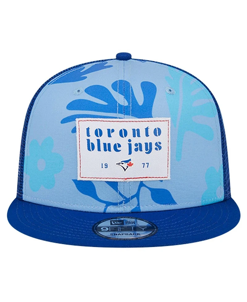 New Era Men's Royal Toronto Blue Jays Bikini Bottom Trucker 9FIFTY Snapback Hat