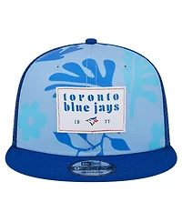 New Era Men's Royal Toronto Blue Jays Bikini Bottom Trucker 9FIFTY Snapback Hat