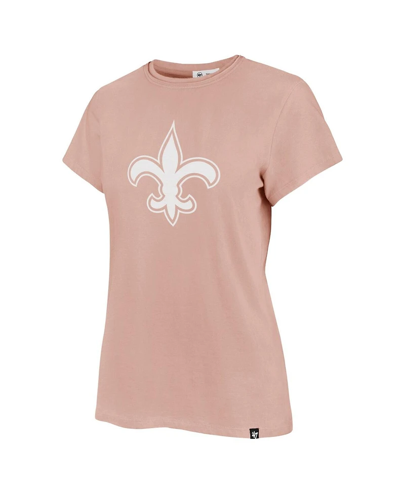 '47 Brand Women's Light Pink New Orleans Saints Premier Frankie T-Shirt
