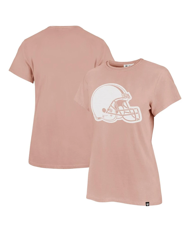 '47 Brand Women's Light Pink Cleveland Browns Premier Frankie T-Shirt
