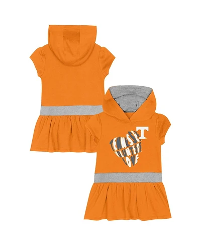 Outerstuff Girls Toddler Tennessee Orange Volunteers Team Love French Terry Hoodie Dress