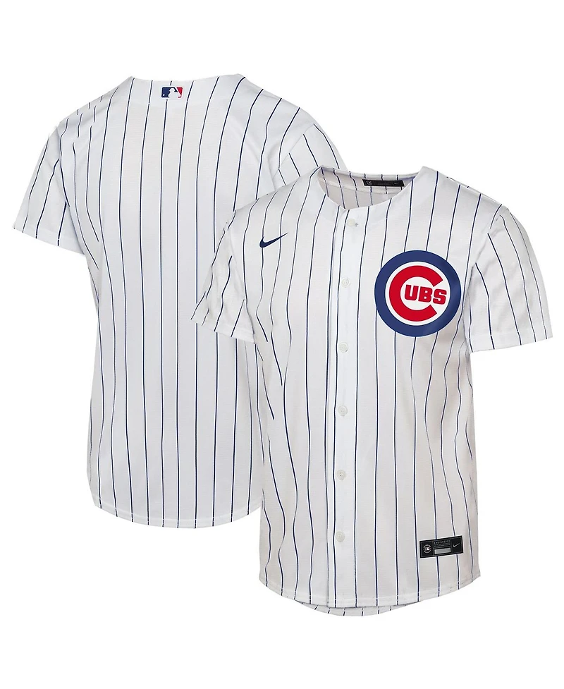 Nike Big Boys and Girls White Chicago Cubs Home Replica Jersey