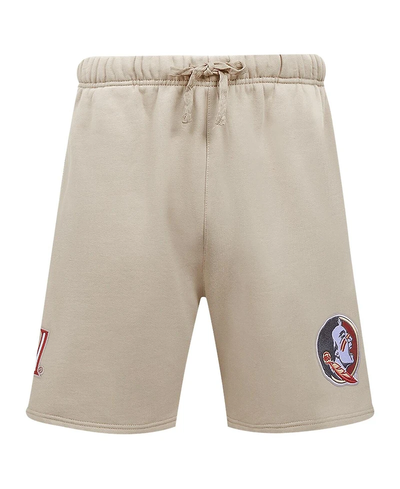 Pro Standard Men's Tan Florida State Seminoles Neutral Relaxed Shorts