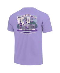Image One Big Boys and Girls Purple Tcu Horned Frogs Local Campus Scene T-Shirt