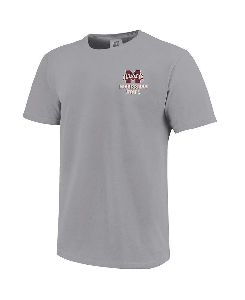 Image One Big Boys and Girls Gray Mississippi State Bulldogs Local Campus Scene T-Shirt