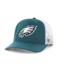 '47 Brand Big Boys and Girls Midnight Green/White Philadelphia Eagles Trucker Adjustable Hat