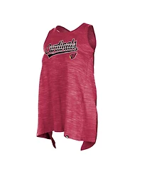 New Era Women's Cardinal Arizona Cardinals Space Dye Active Tank Top