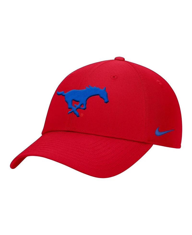 Nike Men's Red Smu Mustangs 2025 On-Field Club Performance Adjustable Hat