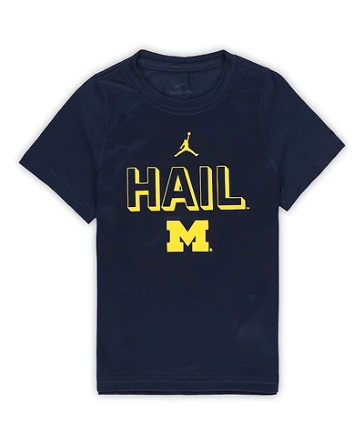 Jordan Preschool Navy Michigan Wolverines Legend Performance T-Shirt