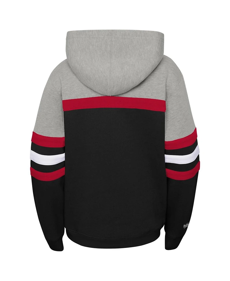 Mitchell & Ness Big Boys and Girls Black San Francisco 49ers Throwback Head Coach Pullover Hoodie