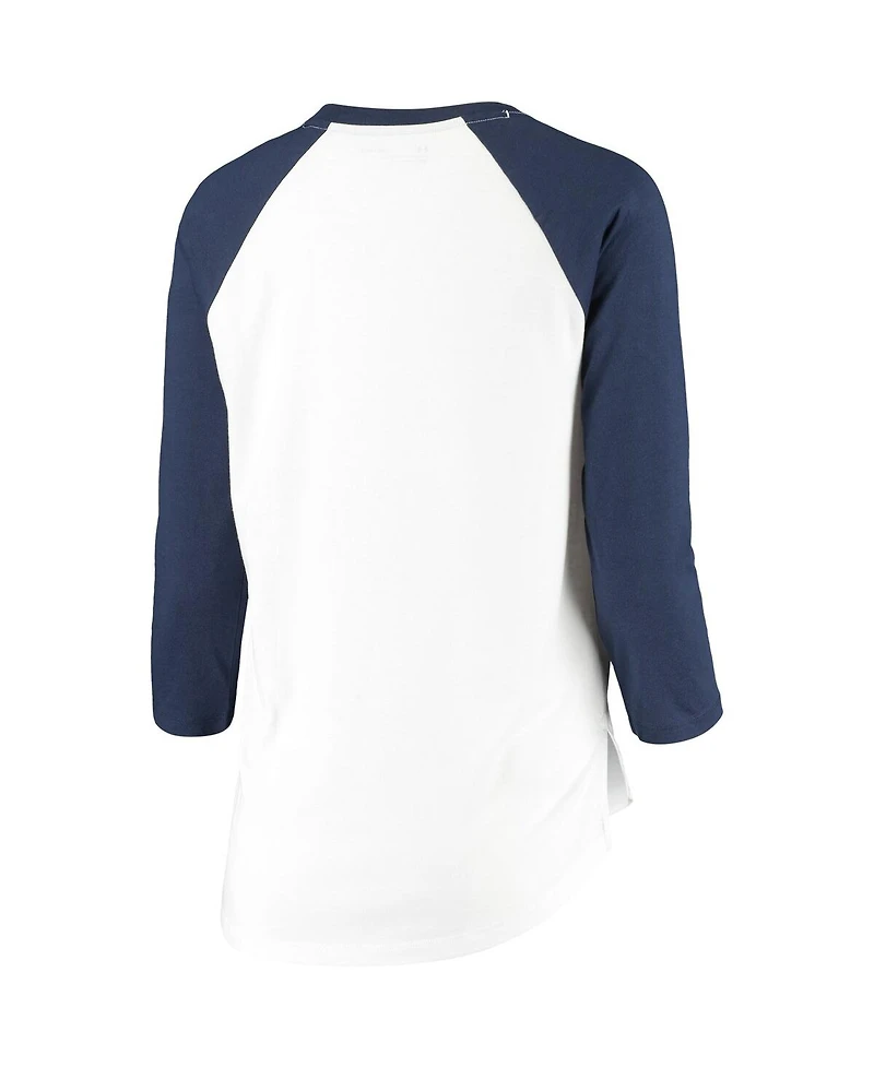 Under Armour Women's Navy/White Las Vegas Aviators Three-Quarter Sleeve Baseball T-Shirt