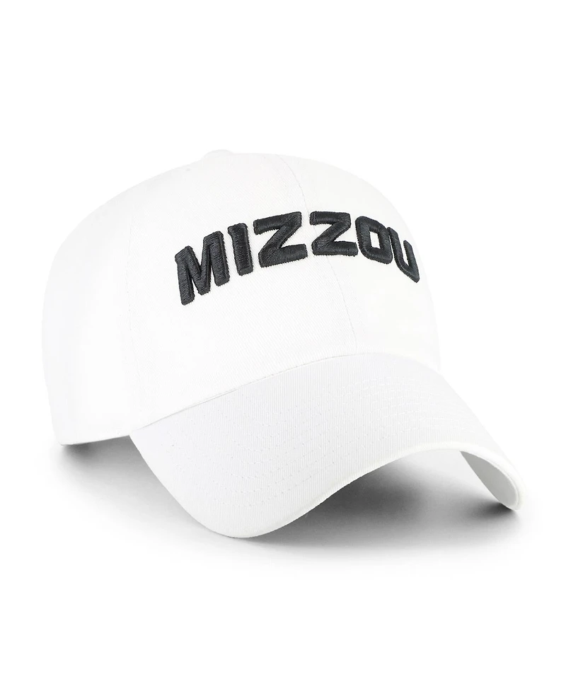 '47 Brand Men's White Missouri Tigers Clean Up Adjustable Hat