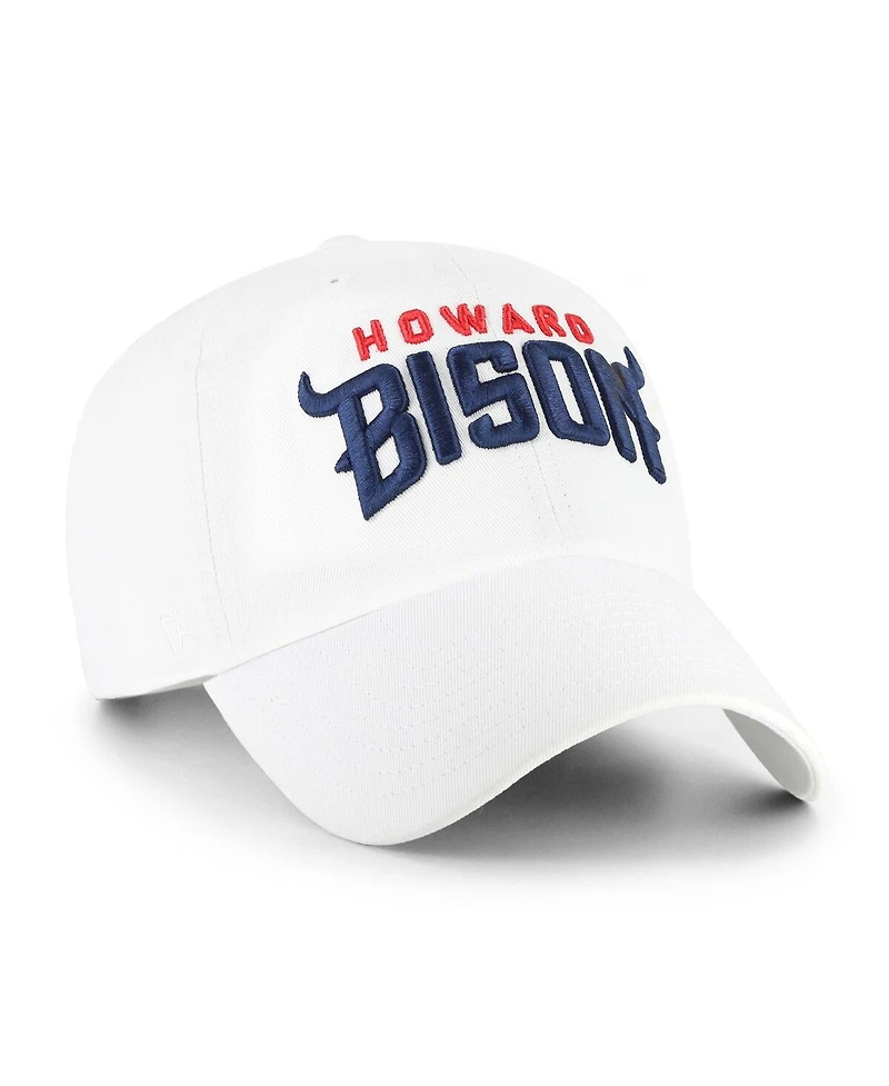 '47 Brand Men's White Howard Bison Clean Up Adjustable Hat