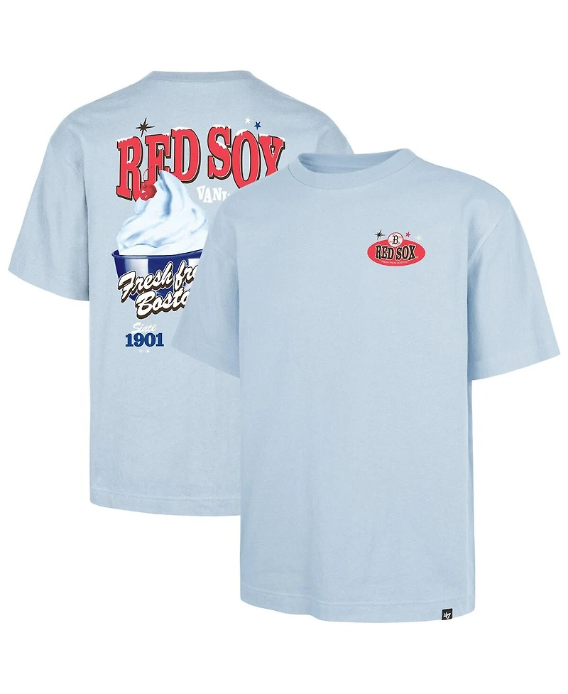 '47 Brand Men's Light Blue Boston Red Sox Ice Cream Parlor Foundation T-Shirt