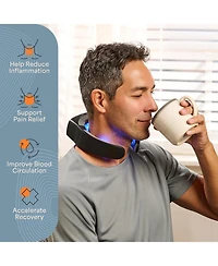 LifePro Red Light Therapy Device – Compact, Rechargeable Neck Pain Relief, Near Infrared Light with Multiple Settings