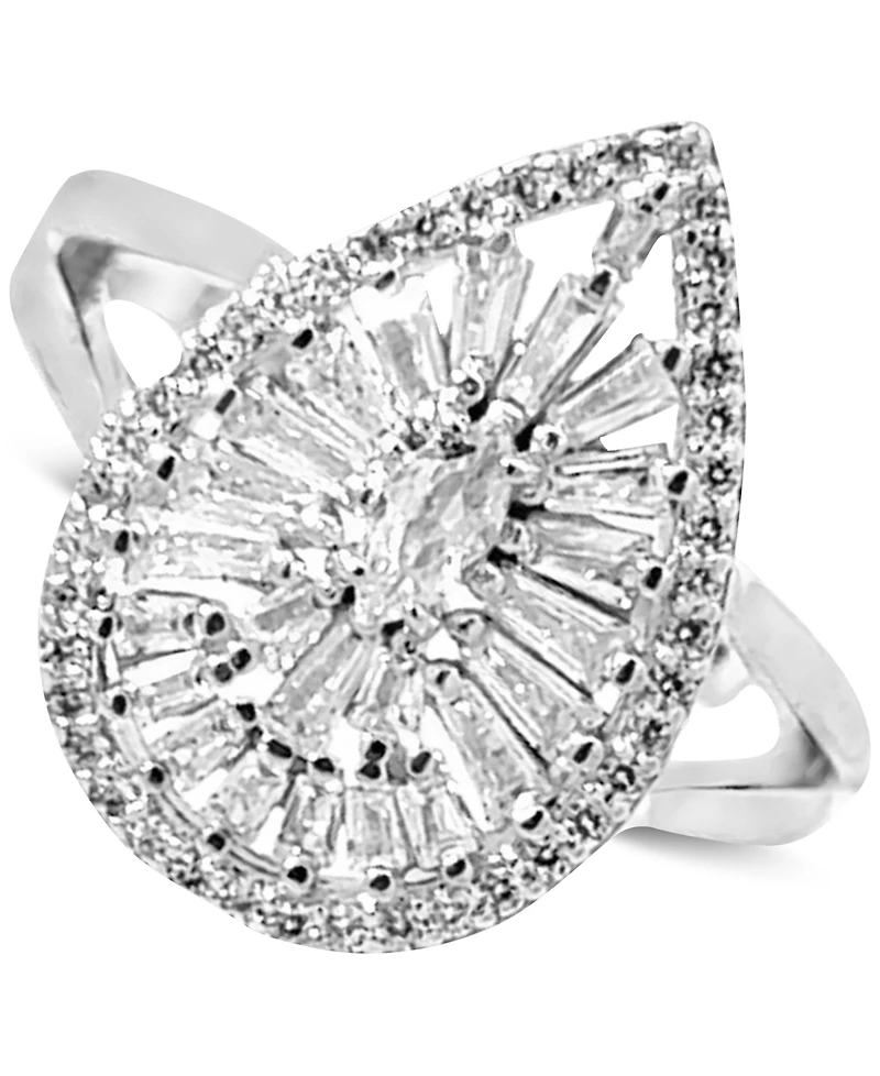 Giani Bernini Cubic Zirconia Teardrop Statement Ring, Created for Macy's