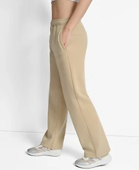 Dkny Women's Hd Logo Boyfriend Open Leg Pants