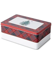 Spode Christmas Tree Tartan 5-Pc. Mug & Tin Coaster Set