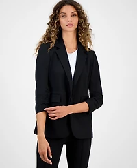 Bar Iii Women's One-Button Scrunched-Sleeve Jacket, Macy's Exclusive