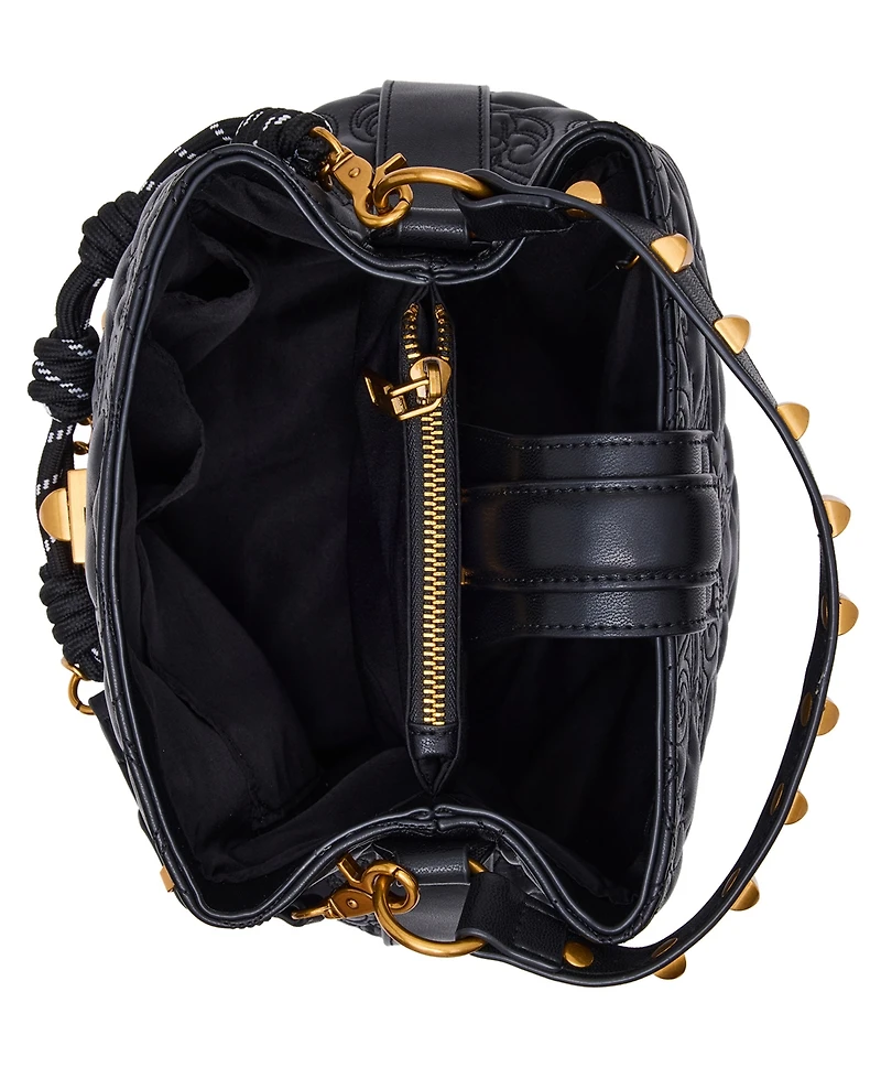 Betsey Johnson Quilted Small Bucket Bag