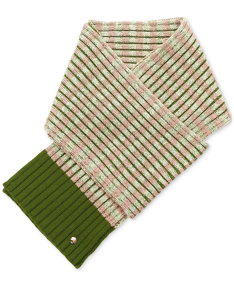 kate spade new york Striped Ribbed Scarf