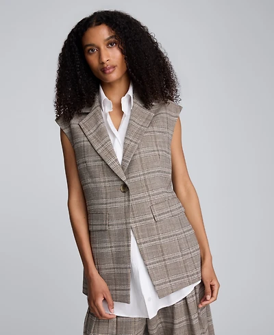 Kenneth Cole Women's Sleeveless Peplum Vest