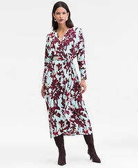 I.n.c. International Concepts Women's Dolman-Sleeve Surplice-Neck Dress, Macy's Exclusive