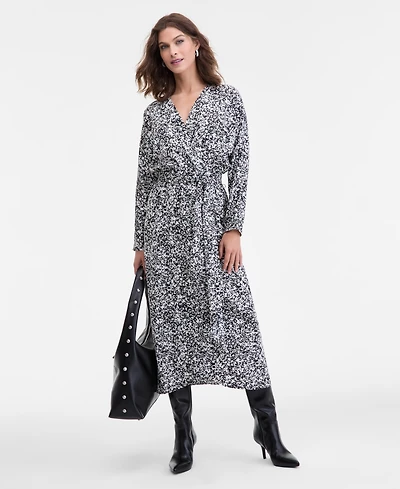 I.n.c. International Concepts Women's Dolman-Sleeve Surplice-Neck Dress, Macy's Exclusive