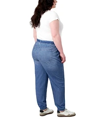 Seven7 Plus Denim Illusion Pull On Jogger Jeans