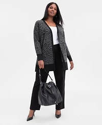 I.N.C. International Concepts Plus Size Animal Jacquard Cardigan High Rise Leggings Macys Exclusive