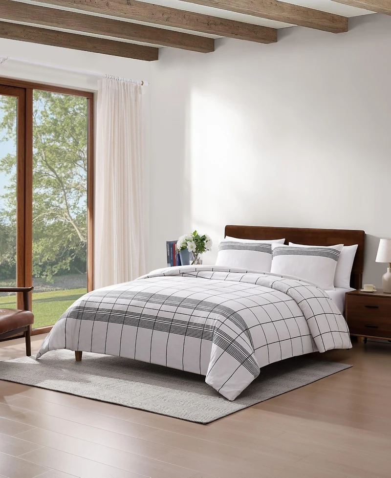 Tommy Hilfiger Brooklyn Heights Striped Cotton 2-Piece Comforter Set, Twin/Twin Xl