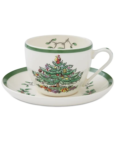 Spode Christmas Tree Teacup & Saucer
