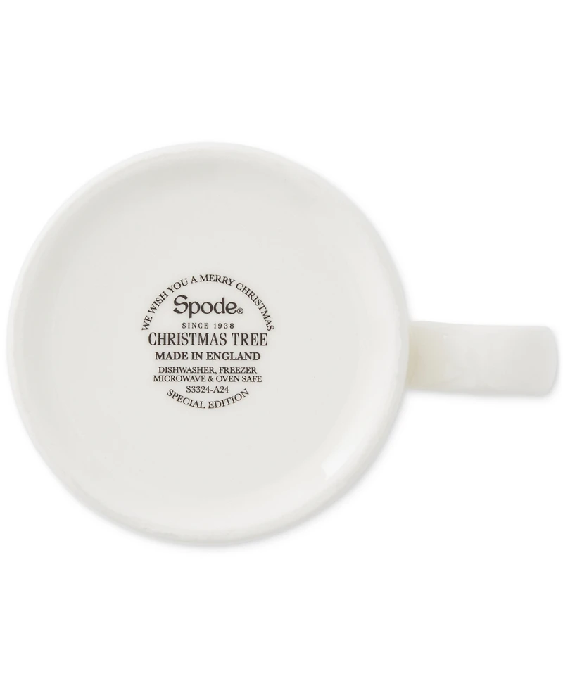 Spode Christmas Tree Mugs, Set of 4