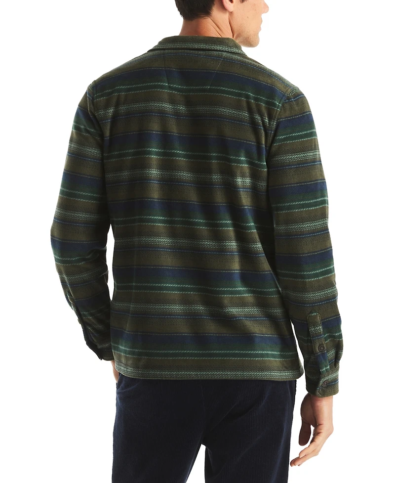 Nautica Men's Printed Polar Long Sleeve Shirt
