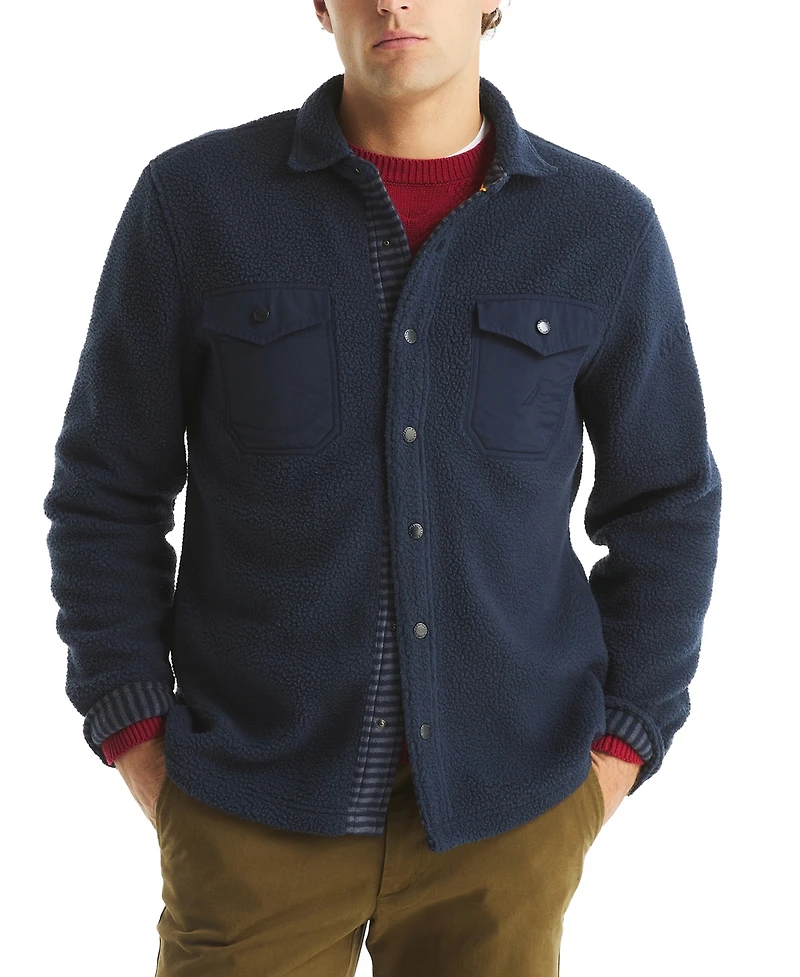 Nautica Men's Long Sleeve Snap Shirt